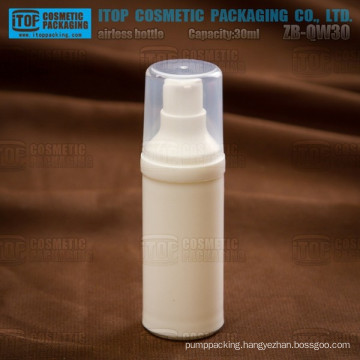 ZB-QW30 30ml factory direct sales price competitive good quality lotion pump eco friendly bulk unique cosmetic containers